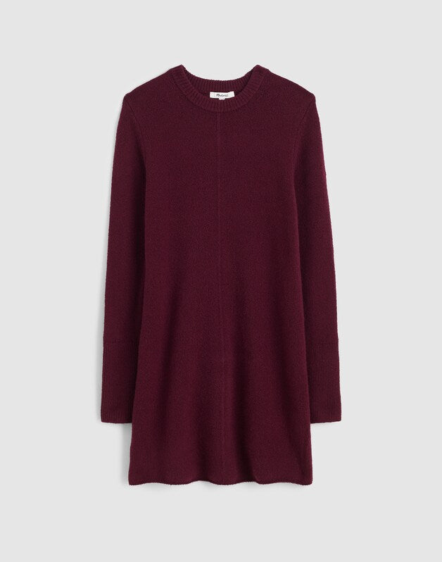 Sweater Mini Dress DARK POMEGRANATE
