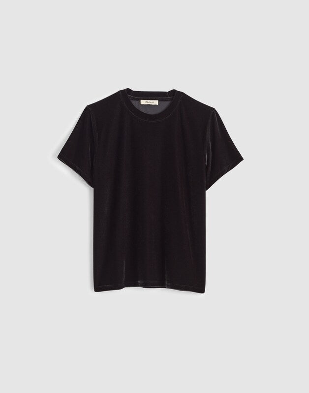 The Relaxed Tee in Velvet JET BLACK