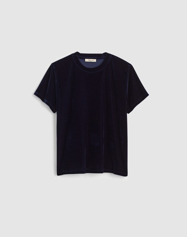 The Relaxed Tee in Velvet MIDNIGHT NAVY
