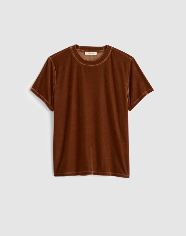 The Relaxed Tee in Velvet PECAN SHELL