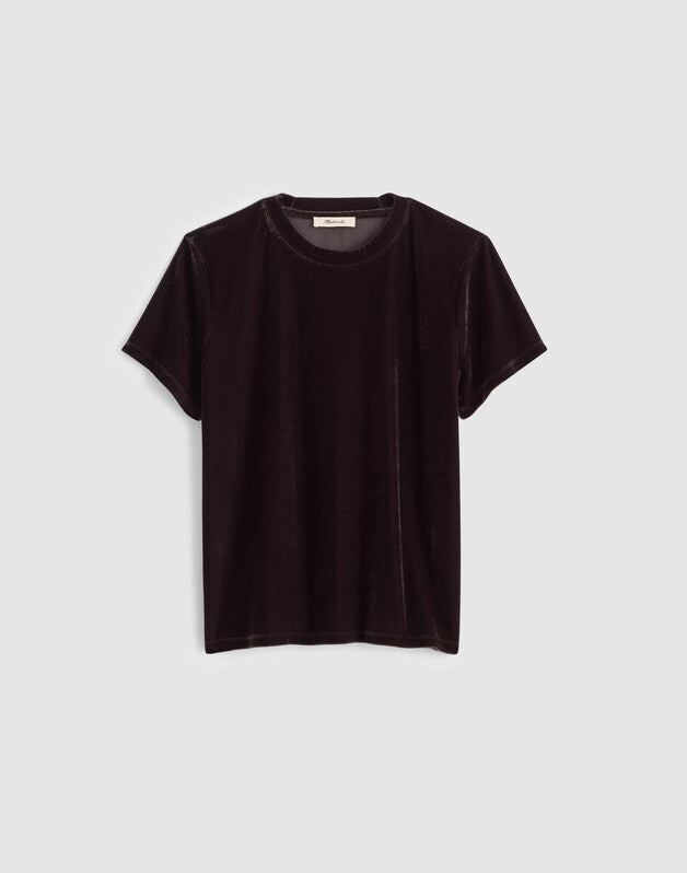 The Relaxed Tee in Velvet MOLASSES