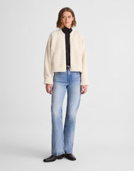 Bomber Jacket in Sherpa VINTAGE IVORY