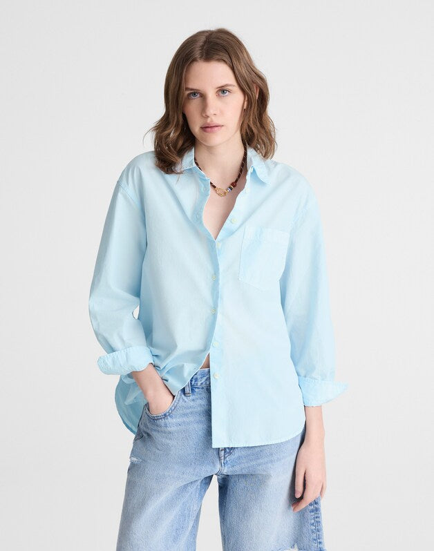 The Easy Shirt in Poplin FROSTED SKY