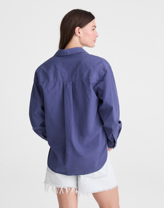 The Easy Shirt in Poplin PETROL NAVY