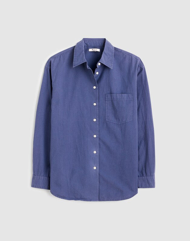 The Easy Shirt in Poplin PETROL NAVY