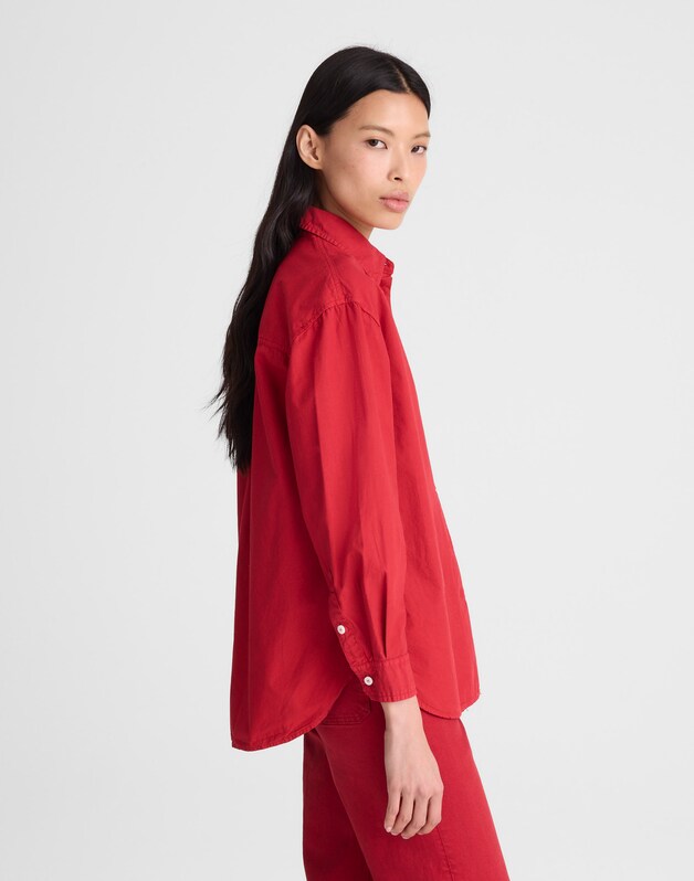 The Easy Shirt in Poplin CHERRY