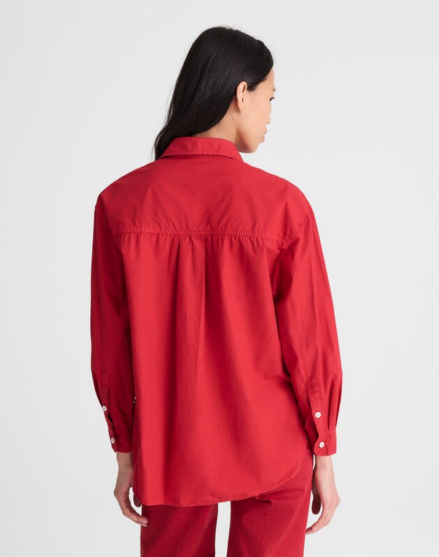 The Easy Shirt in Poplin CHERRY