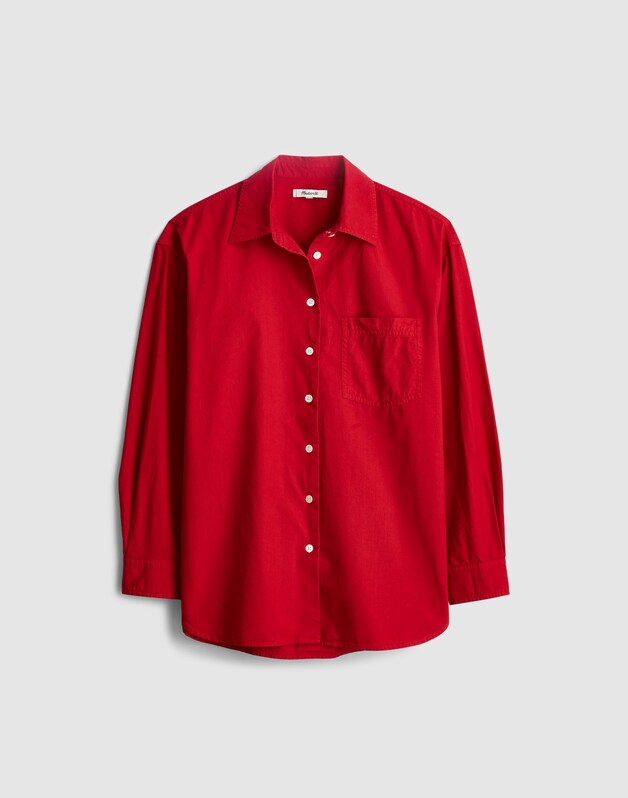 The Easy Shirt in Poplin CHERRY