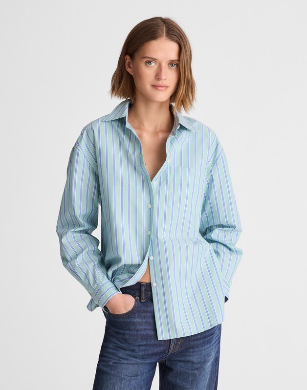 The Easy Shirt in Poplin DUSTY VERDIGRIS