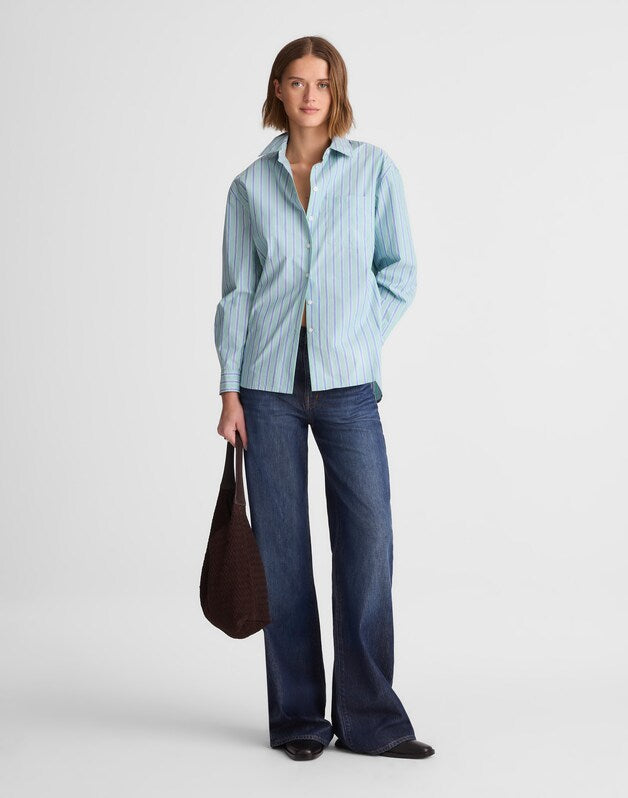 The Easy Shirt in Poplin DUSTY VERDIGRIS