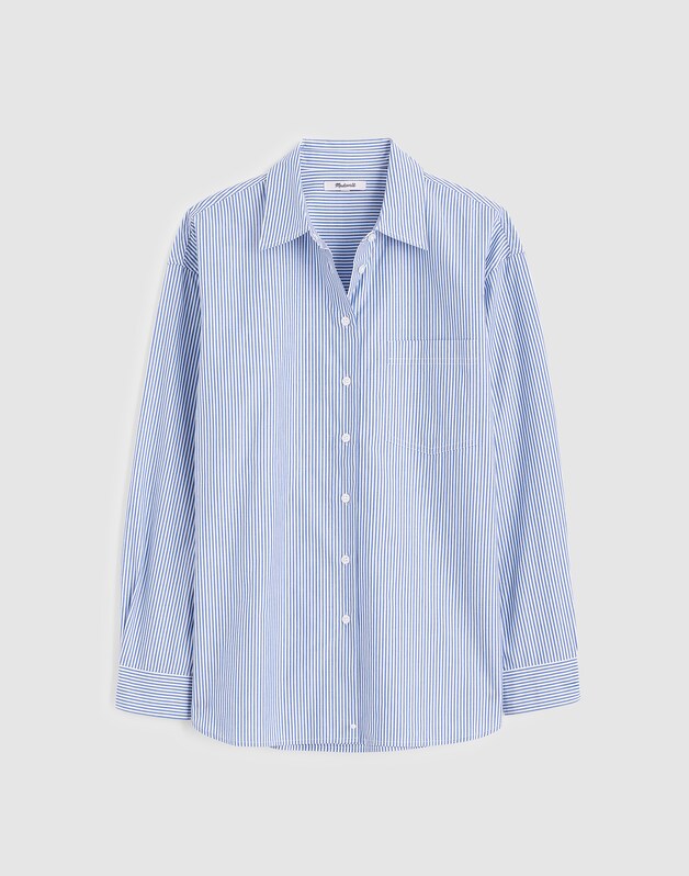 The Easy Shirt in Poplin BLUE PFD MARTIN STRIPE