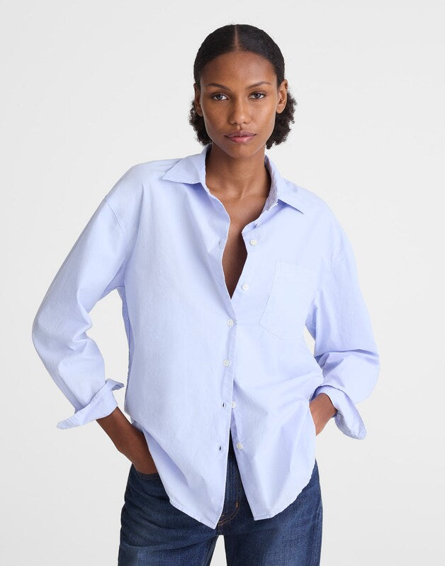 The Easy Shirt in Poplin LIGHT BLUE
