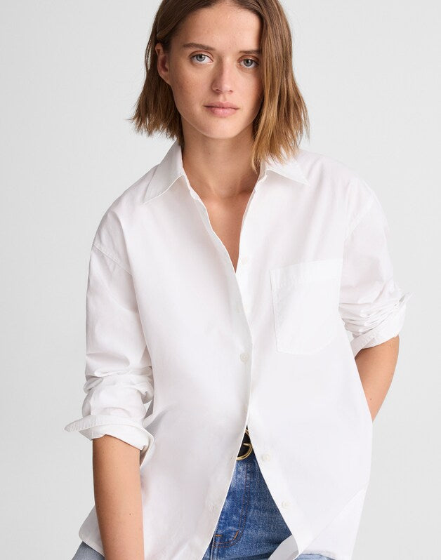 The Easy Shirt in Poplin WHITE