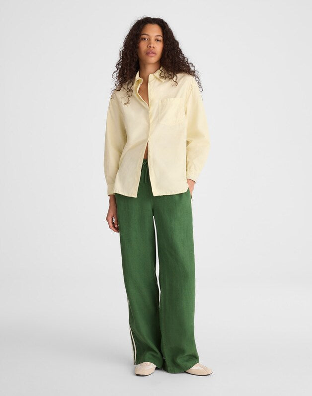The Easy Shirt in Poplin SHEER PINEAPPLE