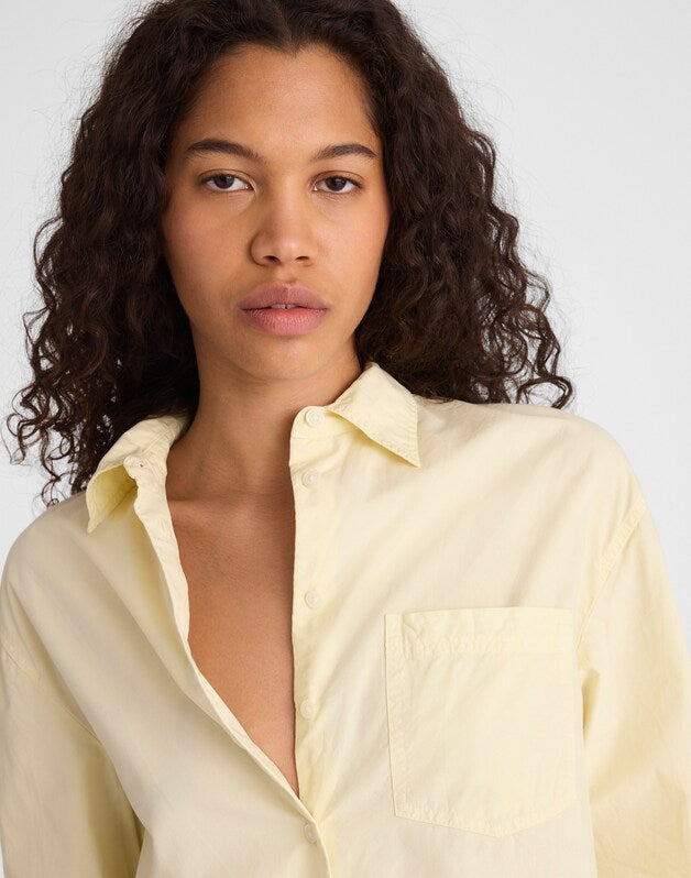 The Easy Shirt in Poplin SHEER PINEAPPLE