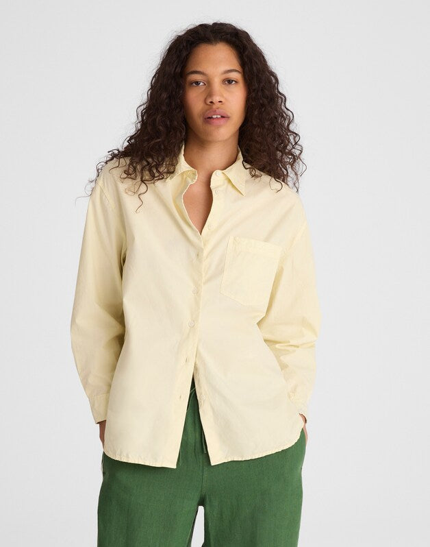 The Easy Shirt in Poplin SHEER PINEAPPLE
