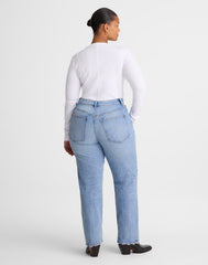 The Plus Longline Straight Jean RAEBROOK WASH