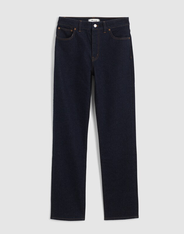 The Curvy Jules Slim-Straight Jean in Rinse Wash RINSE WASH