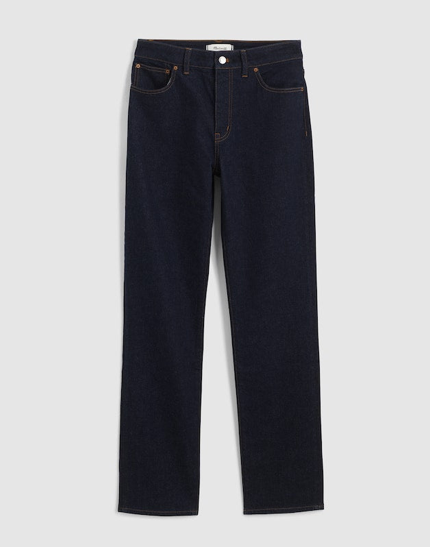 The Petite Curvy Jules Slim-Straight Jean in Rinse Wash RINSE WASH