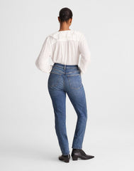 The Curvy Pencil Jean in Super Stretch Denim CONCHO WASH