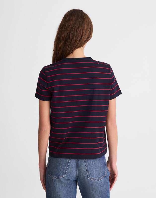 The Perfect Crewneck Tee in Allday Jersey CLASSIC NAVY