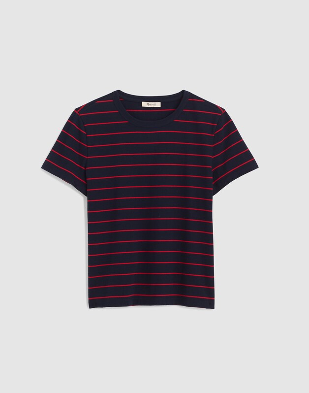 The Perfect Crewneck Tee in Allday Jersey CLASSIC NAVY