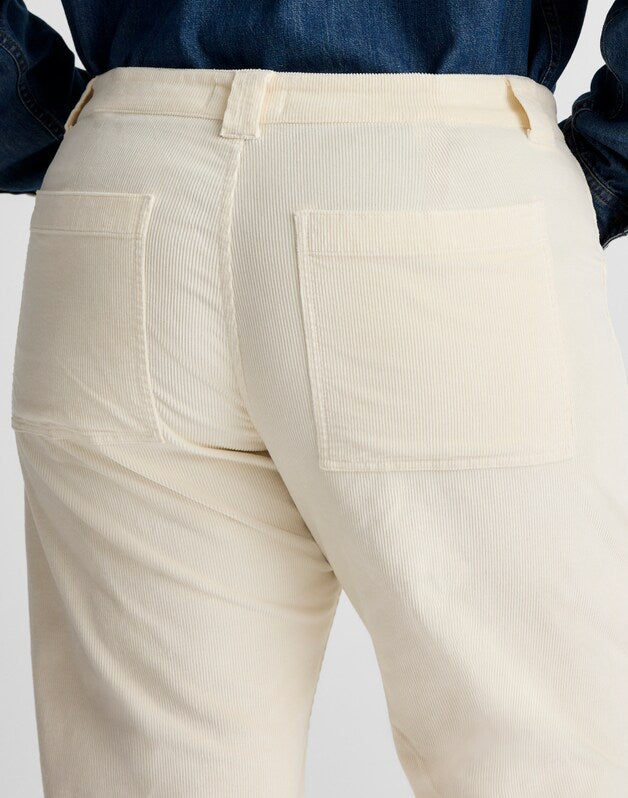 The Plus Darted Barrel-Leg Utility Pant in Corduroy VINTAGE CANVAS