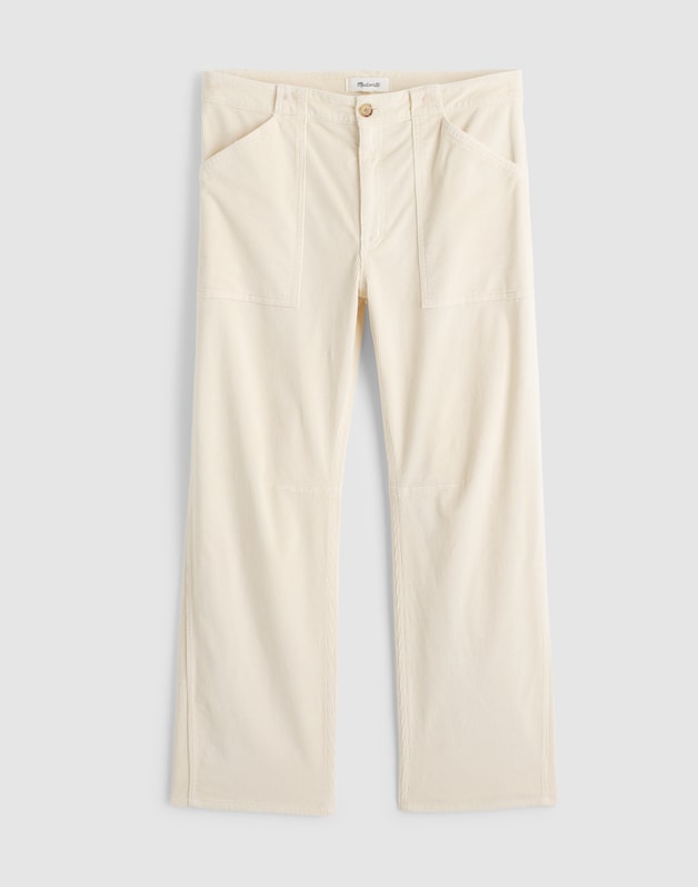 The Plus Darted Barrel-Leg Utility Pant in Corduroy VINTAGE CANVAS