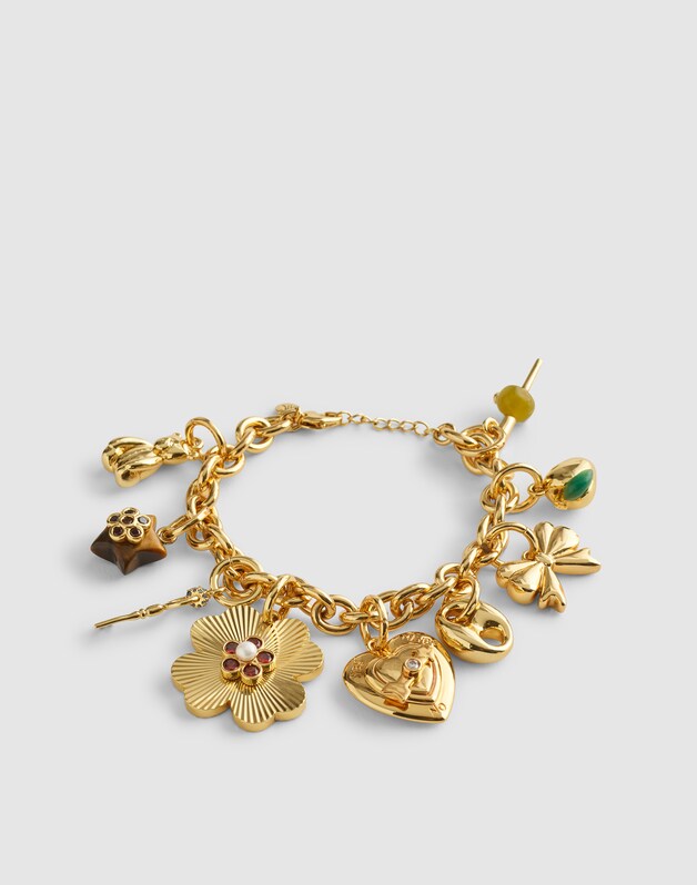 Mariner Link Charm ANTIQUE GOLD