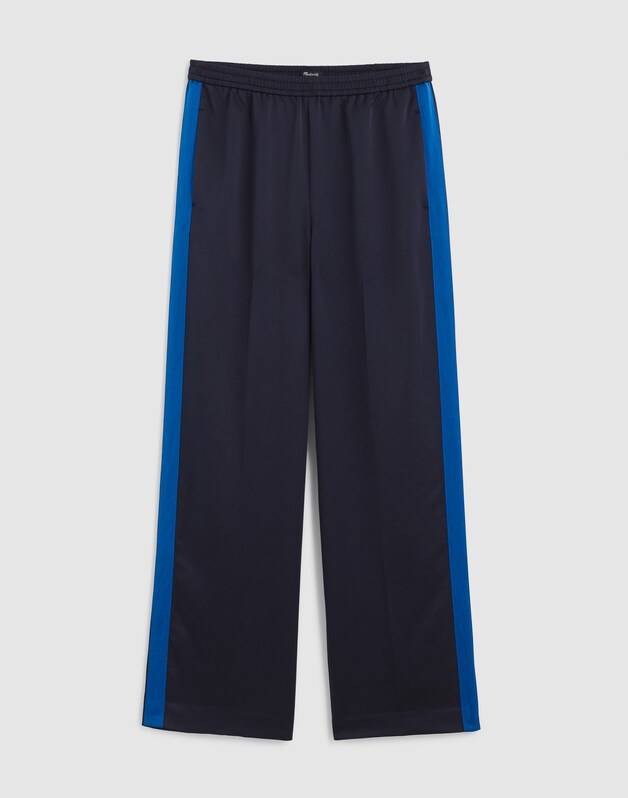The Easy Pull-On Track Pant in Satin CLASSIC NAVY