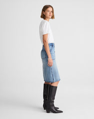Alexa Chung for Madewell Shelley Denim Skirt in Leegate Wash LEEGATE WASH