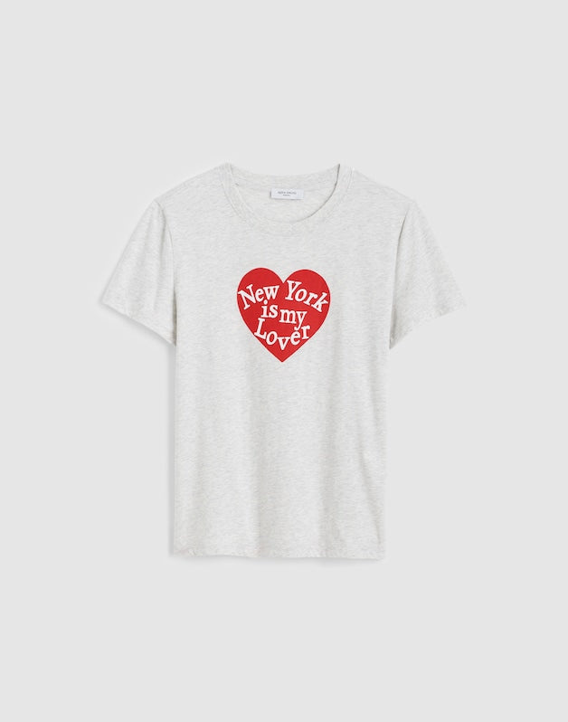 Alexa Chung for Madewell Tourist Tee AC NEW YORK IS MY LOVER GREY