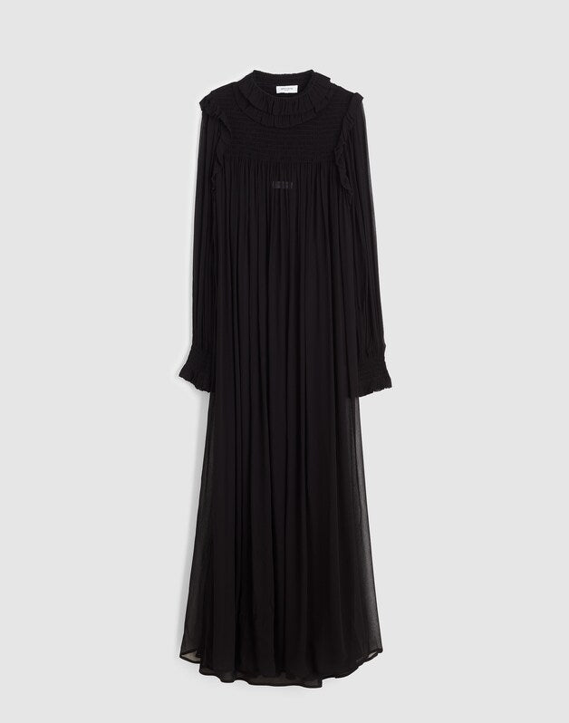 Alexa Chung for Madewell Joan Overlay Dress JET BLACK