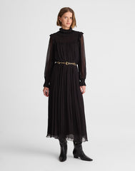 Alexa Chung for Madewell Joan Overlay Dress JET BLACK