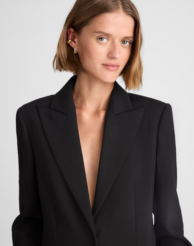 Alexa Chung for Madewell Tux Jumpsuit JET BLACK