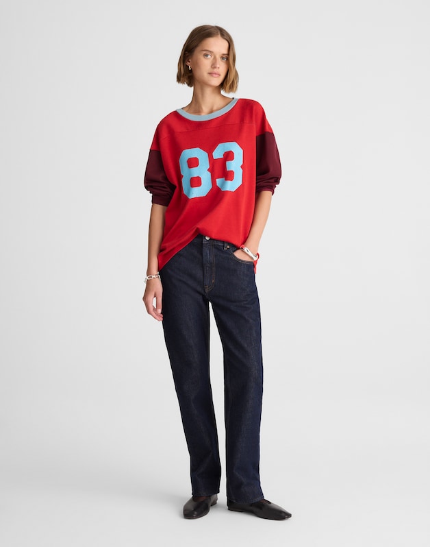 Alexa Chung for Madewell Slim Boyfriend Jean in Rinse Wash RINSE WASH