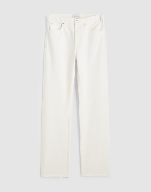 Alexa Chung for Madewell Slim Boyfriend Jean in Tile White TILE WHITE