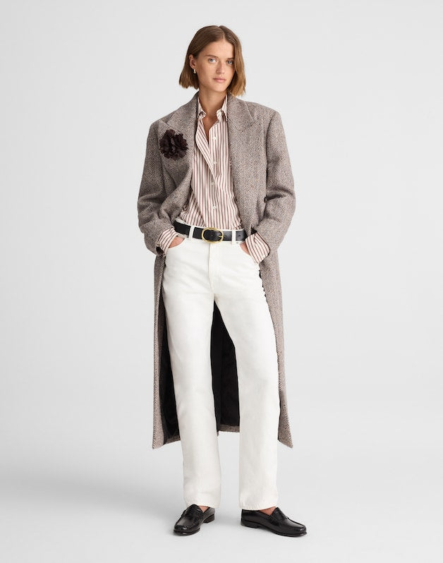 Alexa Chung for Madewell Slim Boyfriend Jean in Tile White TILE WHITE