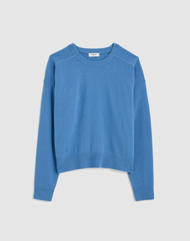 Crewneck Sweater in Cashmere HYDRANGEA
