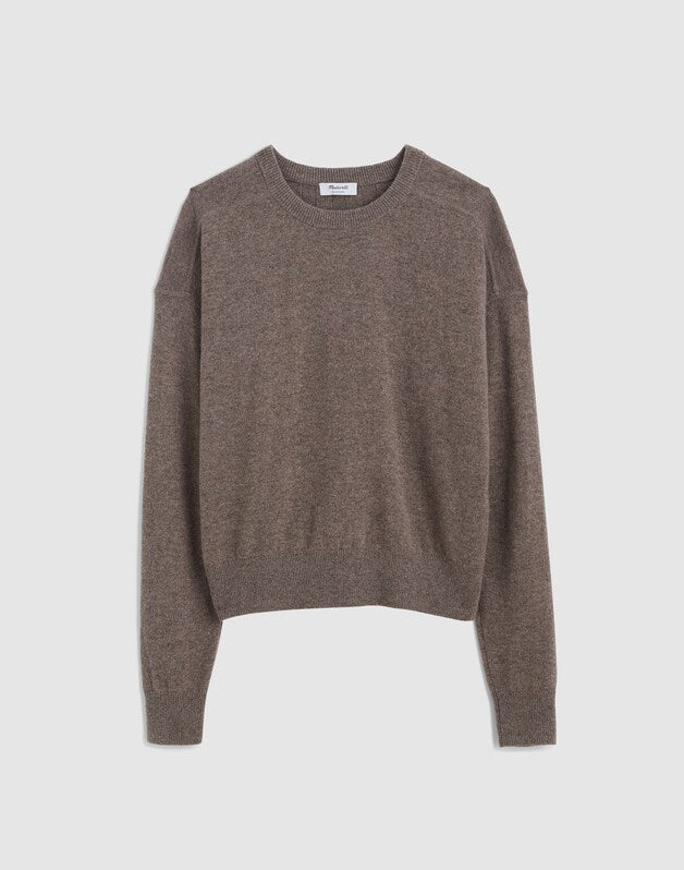 Crewneck Sweater in Cashmere HTHR BRIAR