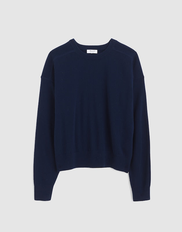 Crewneck Sweater in Cashmere DARK COSMOS