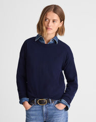 Crewneck Sweater in Cashmere DARK COSMOS