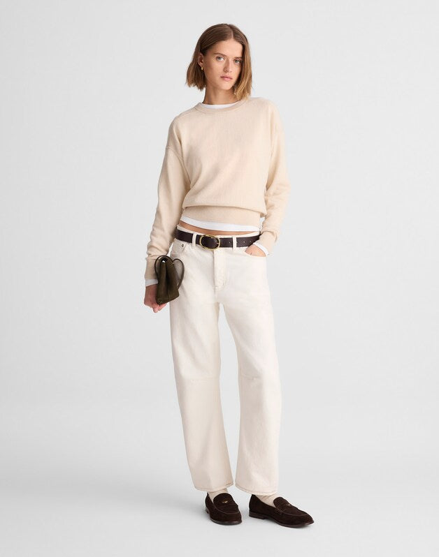 Crewneck Sweater in Cashmere STONE