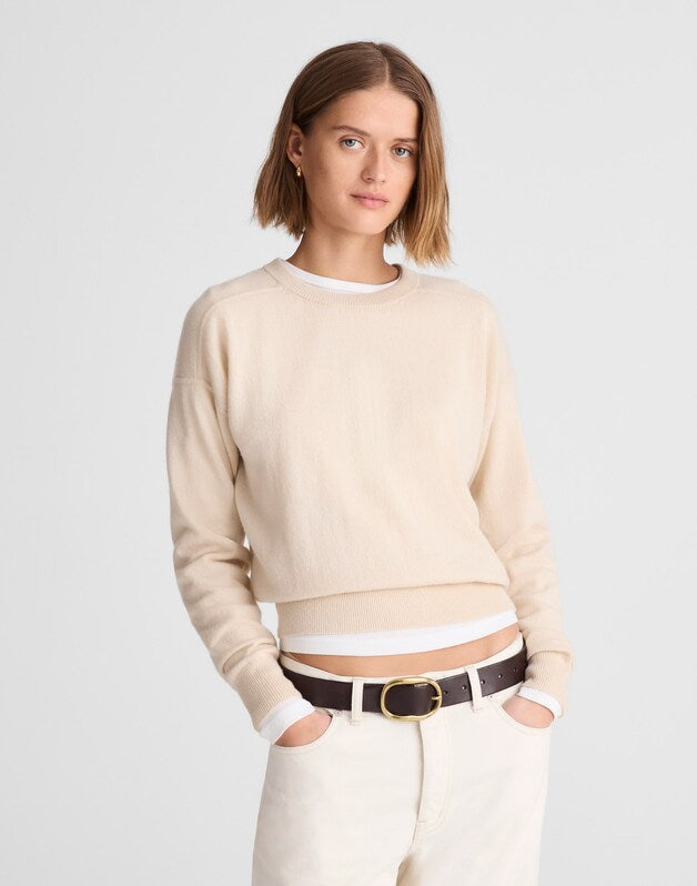 Crewneck Sweater in Cashmere STONE