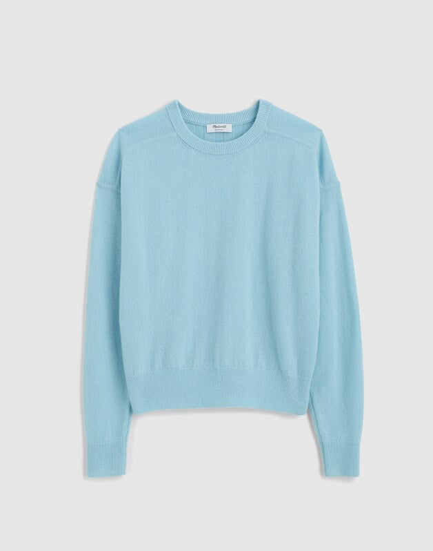 Crewneck Sweater in Cashmere LIGHT AQUA