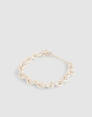 Chunky Oval Chain Bracelet WARM SILVER