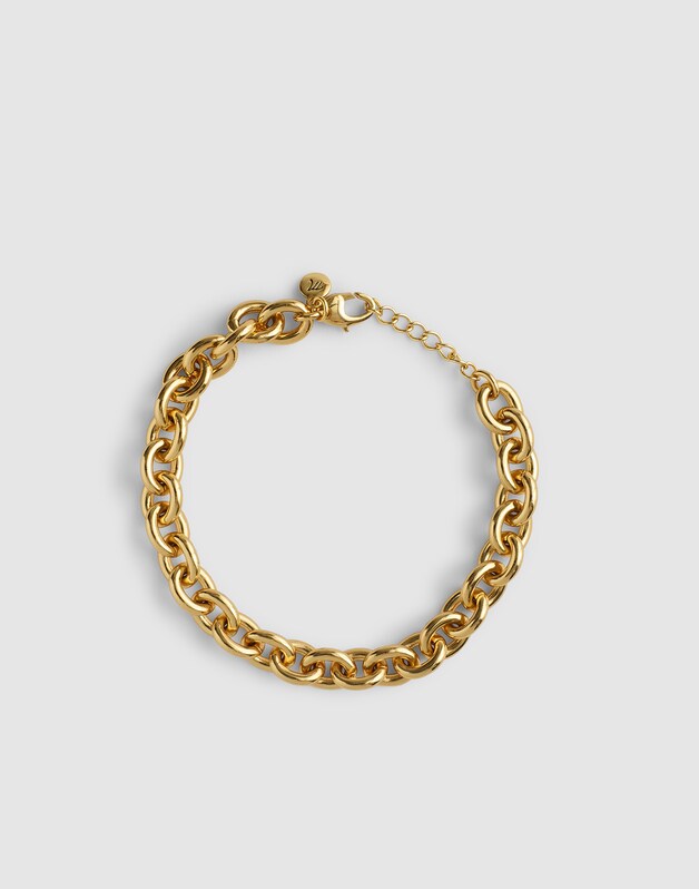 Chunky Oval Chain Bracelet ANTIQUE GOLD