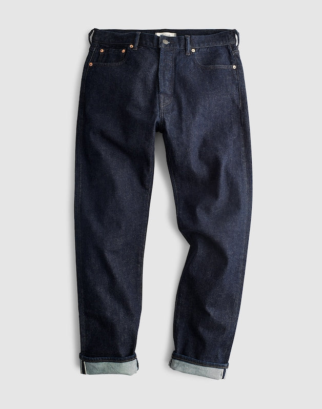 The Slim Straight Jean in Comfort Selvedge RINSE