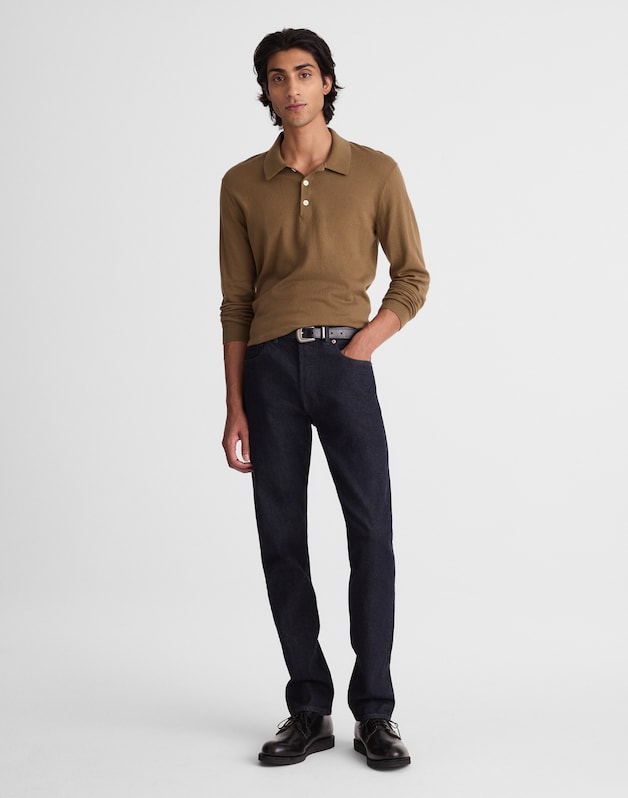 The Slim Straight Jean in Comfort Selvedge RINSE