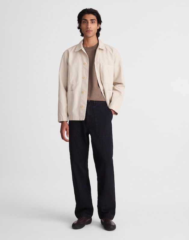 Fatigue Pants in Indigo Herringbone ROBERSON WASH